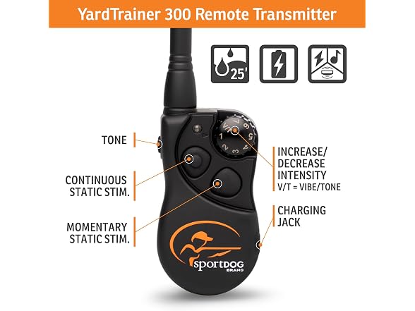 SportDOG 300 Yard Remote Trainer, Orange