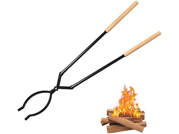 USENIOR Heavy Duty Firewood Tongs