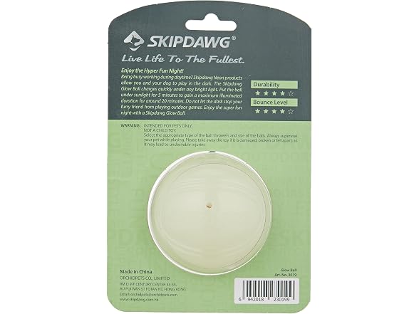 SKIPDAWG Neon Glow Ball 5 Unit 80 g