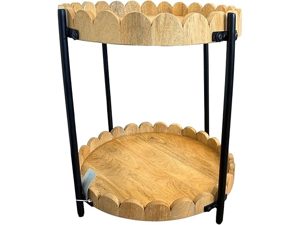 Howard Elliott Collection Ameesha Side Table Round Brown