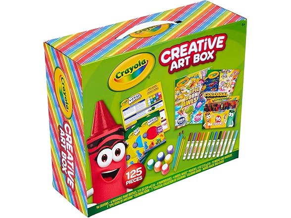 Crayola Art Set for Kids (125pcs), Art Set