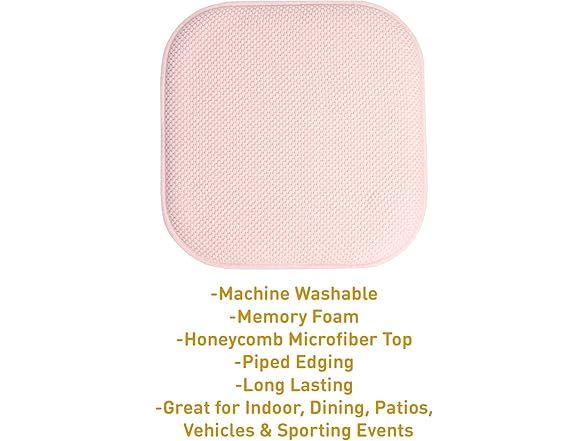 Honeycomb Memory Foam Chair Cushions