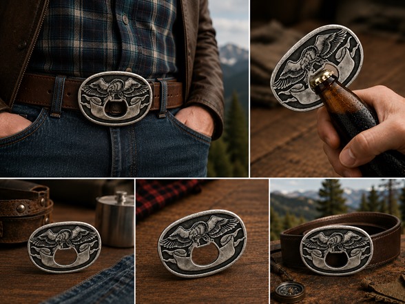 Vintage Americana Eagle Buckle