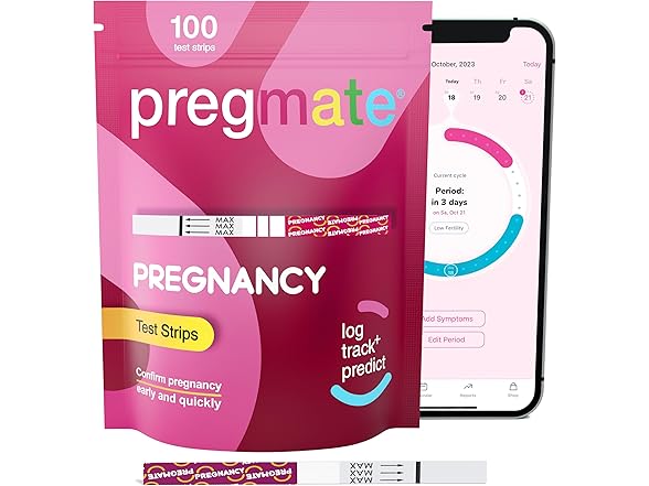 Pregmate 100 Pregnancy Test Strips (100 Count)
