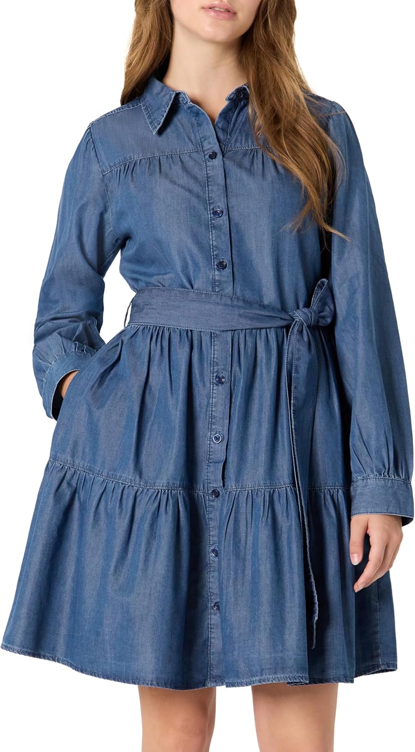 Amazon Essentials Women Chambray Shirtdress - Gallery 8
