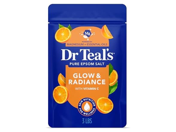 Dr Teals Epsom Salt Soak Glow and Radiance 3lbs