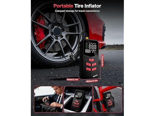 NUTCITY Portable Air Compressor for Car Tires