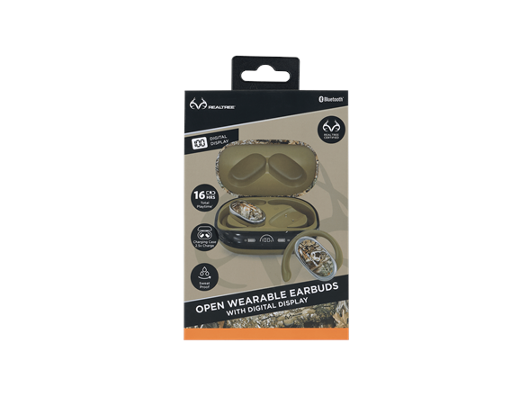 Realtree OWS Earbuds w/Display Charging Case