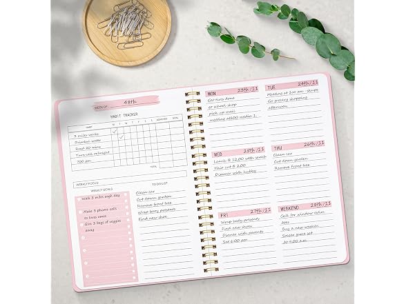 MSTONAL Undated Weekly Planner, 52 Sheets Weekly Notebook