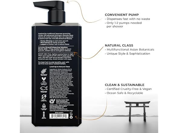 Blackwood For Men Active Man Shampoo 17 Oz