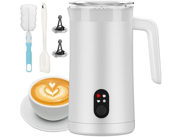 CookSwift White 13.05oz Milk Frother
