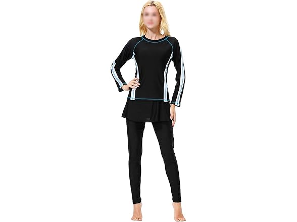 Tendycoco Women (L) Muslim Full Body Full Swimsuit