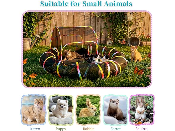 Naielfopet Outdoor Cat Enclosure 2-in-1