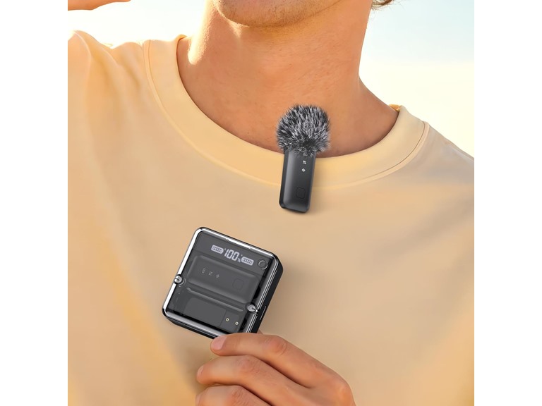 IVANKY 2Pcs Mini Wireless Lavalier Microphone