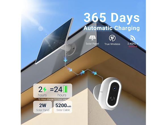 2K Solar Security Cameras Wireless