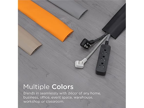 Cordinate 10ft Floor Cord Cover, Cable Protector