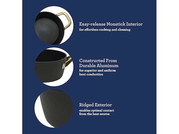 Oster Platinum Abbottsford 16 Piece Aluminum Pots and Pans 