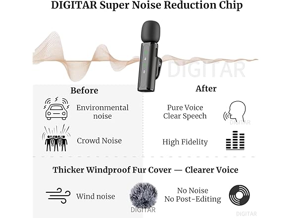 Wireless Lavalier Mic for iPhone & PC