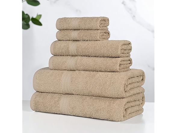 Superior 6PC MIAMI 6PC Towel Set