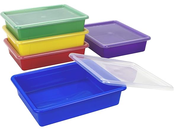 Storex Letter Size Flat Storage Tray