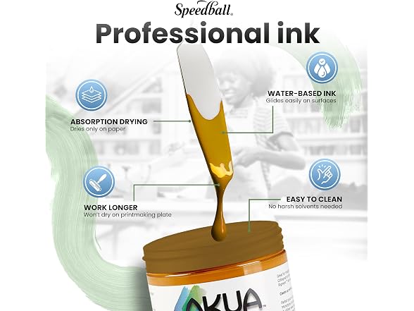 Akua Intaglio Water-Based Ink, 8-Ounce Jar - Gallery 4