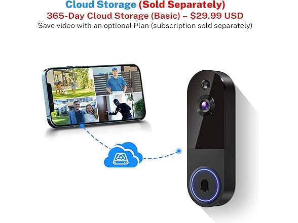 BlazSync Wireless Video Doorbell Camera