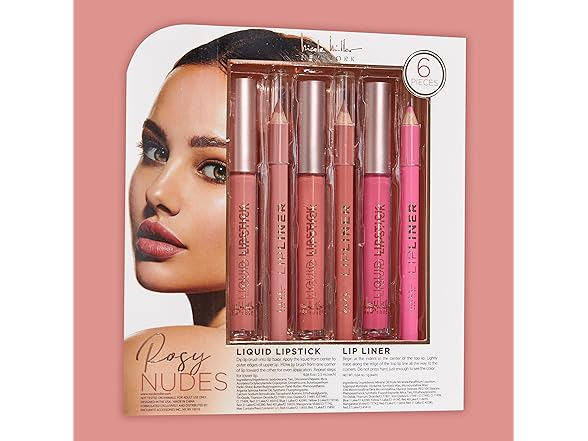 Nicole Miller Rosy Nudes Lip Collection