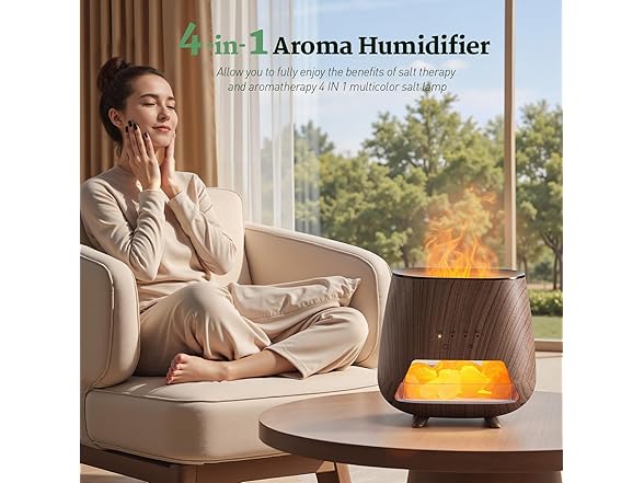 JJNJJN Essential Oil Diffuser for Home, Black