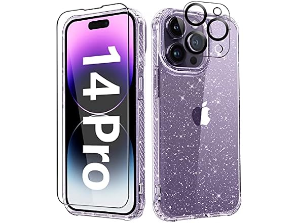 MIODIK for iPhone 14 Pro Case Clear