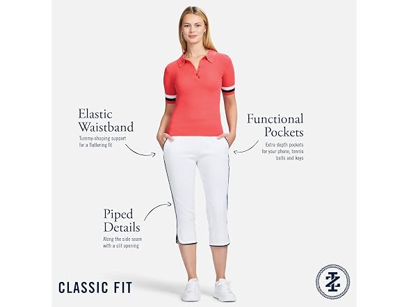 Izod Women (M) Athletic Capri Performance Pants