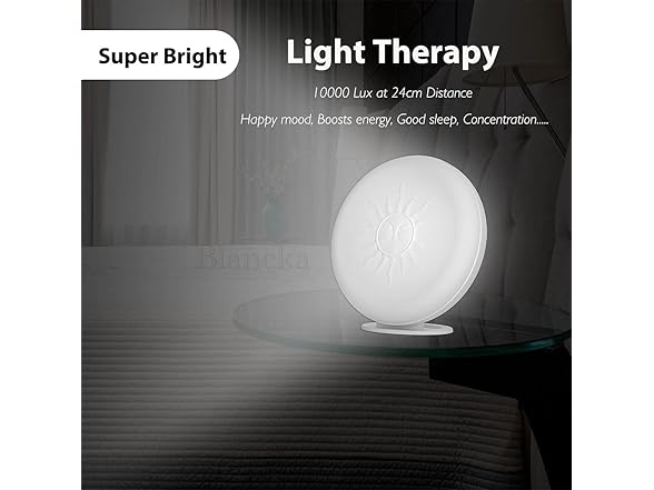 Blancka Light Therapy Lamp Emits 12000 lux