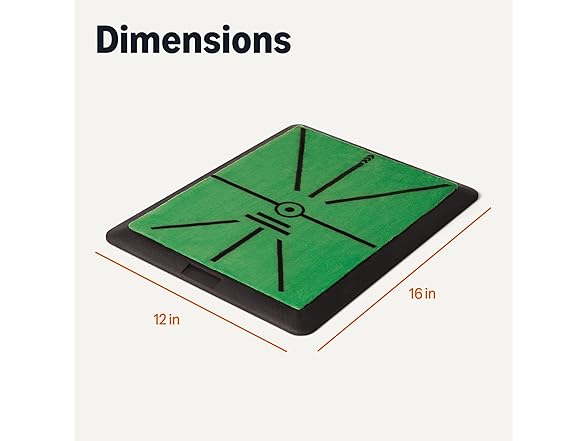 Golf Swing Path Hitting Practice Training Aid, 16" x 12"