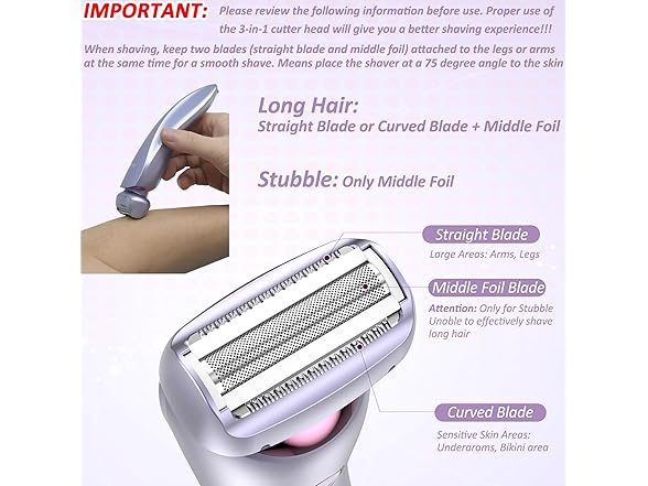 Aesfee Electric Shaver for Women