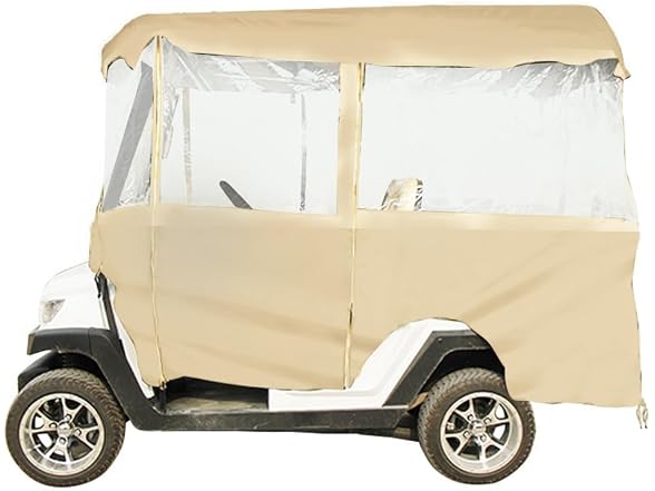 Golf Cart Enclosure, with 4-Sided Fairway