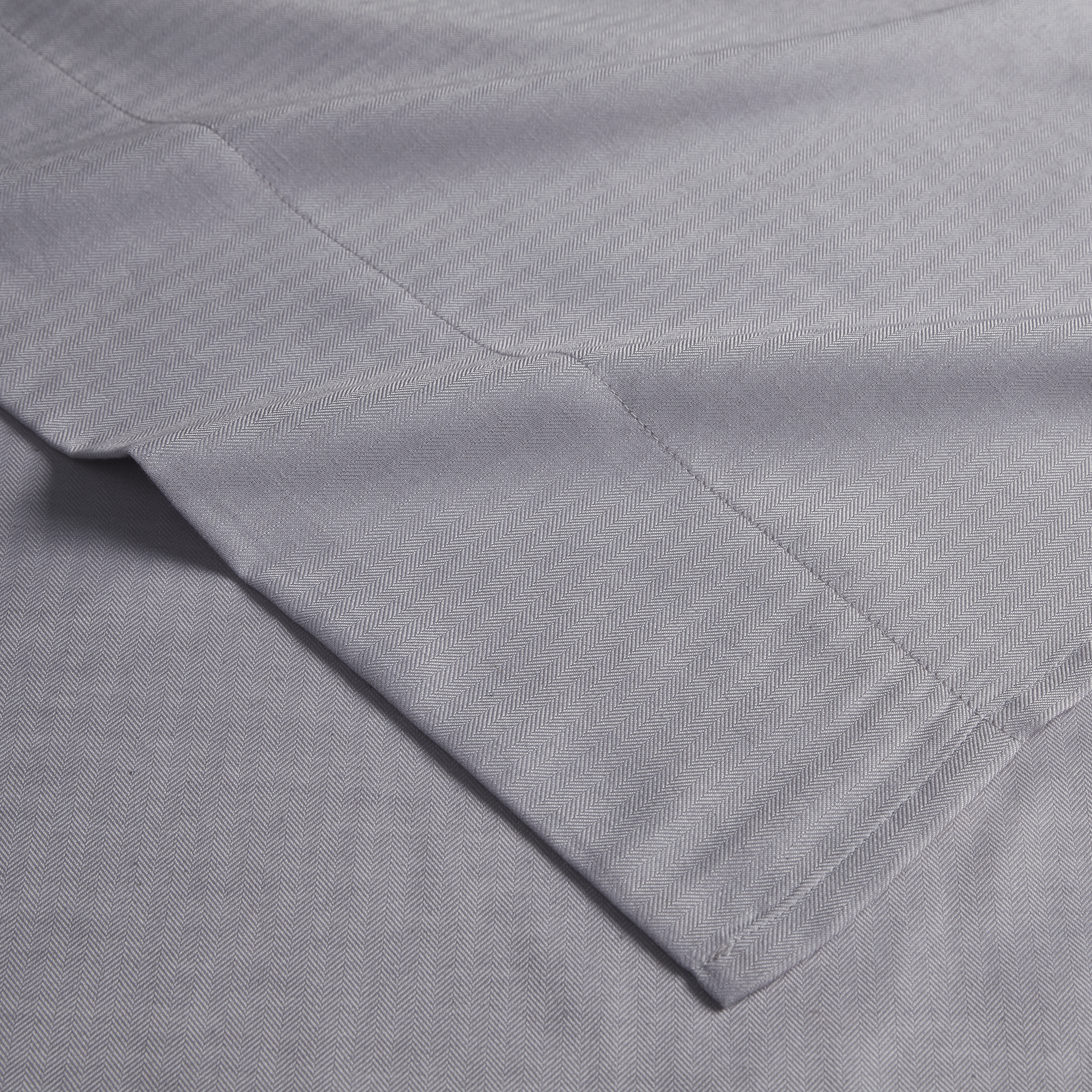 Herringbone Twill 4 Piece Cotton Rich Sheet Set - Gallery 16