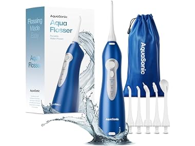 $19.99, Was $59.95, 66% Off! AquaSonic Aqua Water Flosser Blue dealfomo