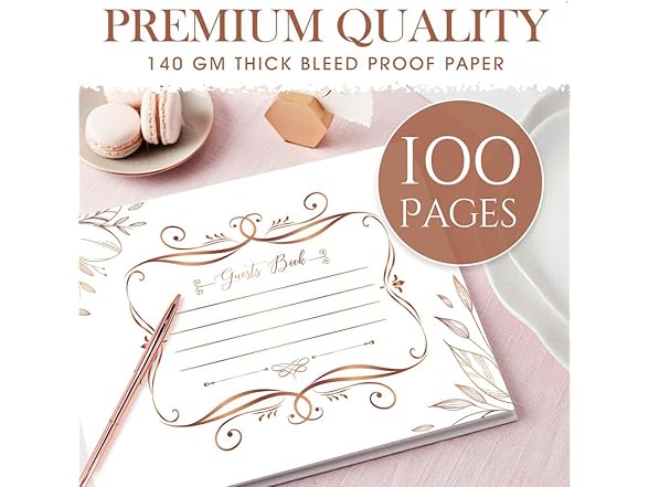 Generic P4T Store Wedding Guest Book 9x6