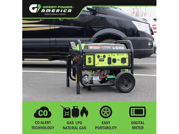 Green-Power America GN13000TCS Tri Fuel Portable Generator