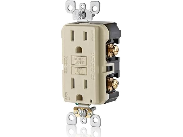 Leviton AFCI Outlet, 15 Amp