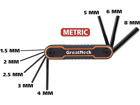  GreatNeck Folding Hex Key Set