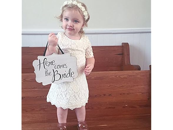Cutiego (6 MOS) Baby Girl Baptism Dress Dress