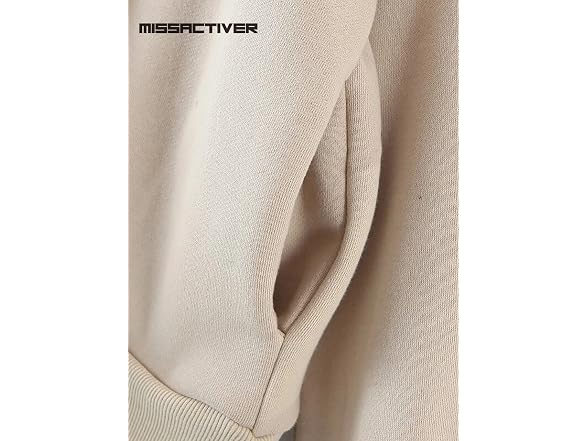 Missactiver Women (S) Solid Drawstring Zip Jacket