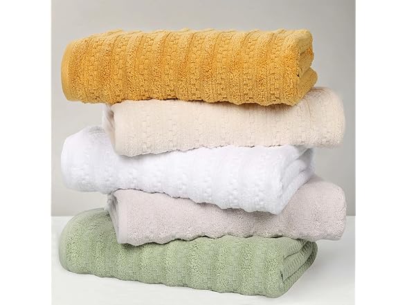 Superior 2PC Zuma Zero Twist Bath Sheets, Ivory