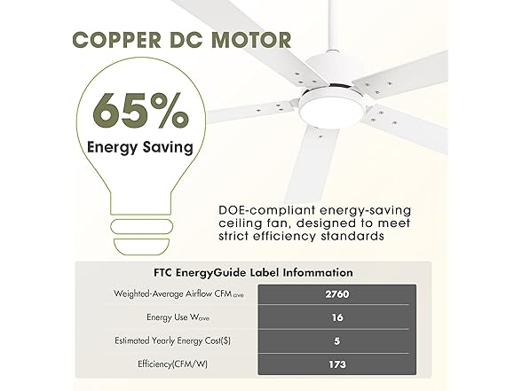 52 Inch Modern Cooling Fan