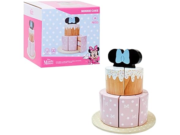 Disney Wooden Toys Minnie Mouse Tea Set, 13Pc