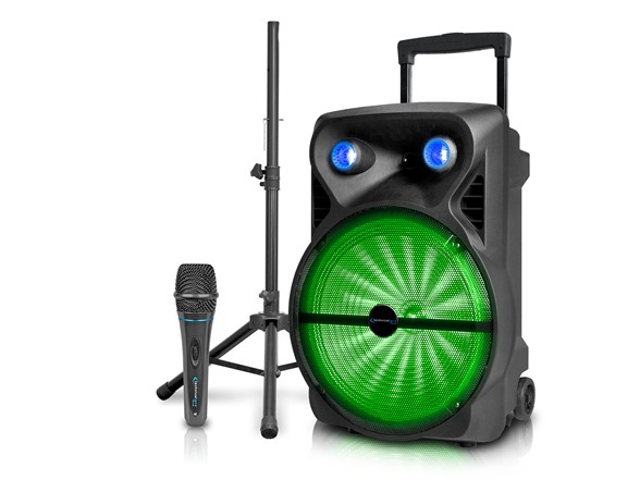 15” Rechargeable DJ Speaker Package