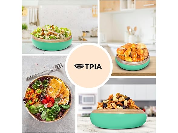 TPIA Bamboo Fruit Bowl -Sea Green