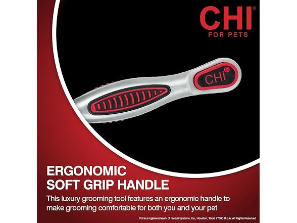 CHI for Dogs Double-Sided Shedding Rake and Blade