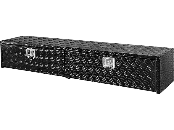 Takywep 72'' Heavy Duty Aluminum Truck Tool Box Black
