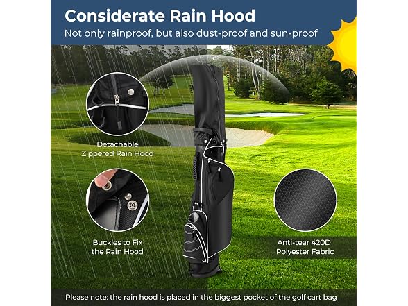 OFFICEJOY Golf Stand Bag, Portable Golf Clubs Bag